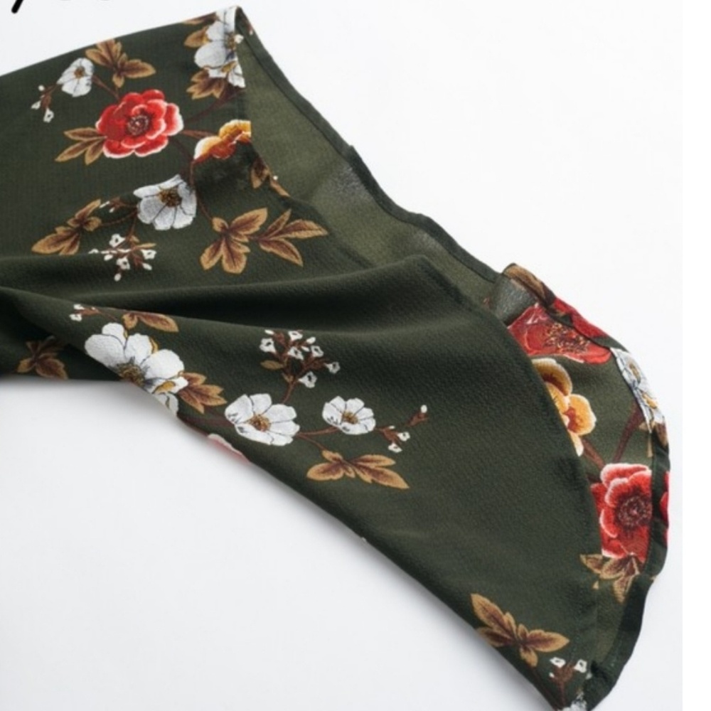 SALE! L LEFT! ποΈ Bohemian Front Wrap Floral Dress - Picture 4 of 12